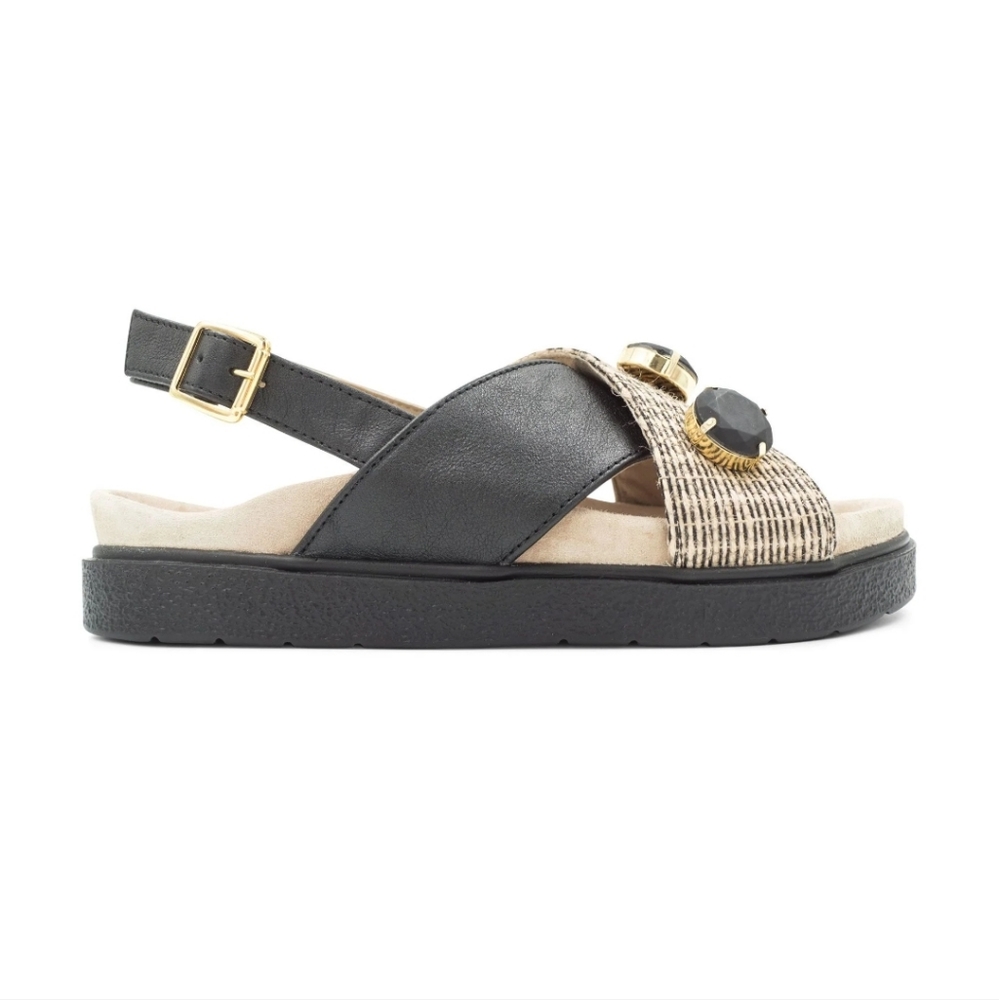 Inuikii Rafia Stone Sandals - Picture 3 of 6